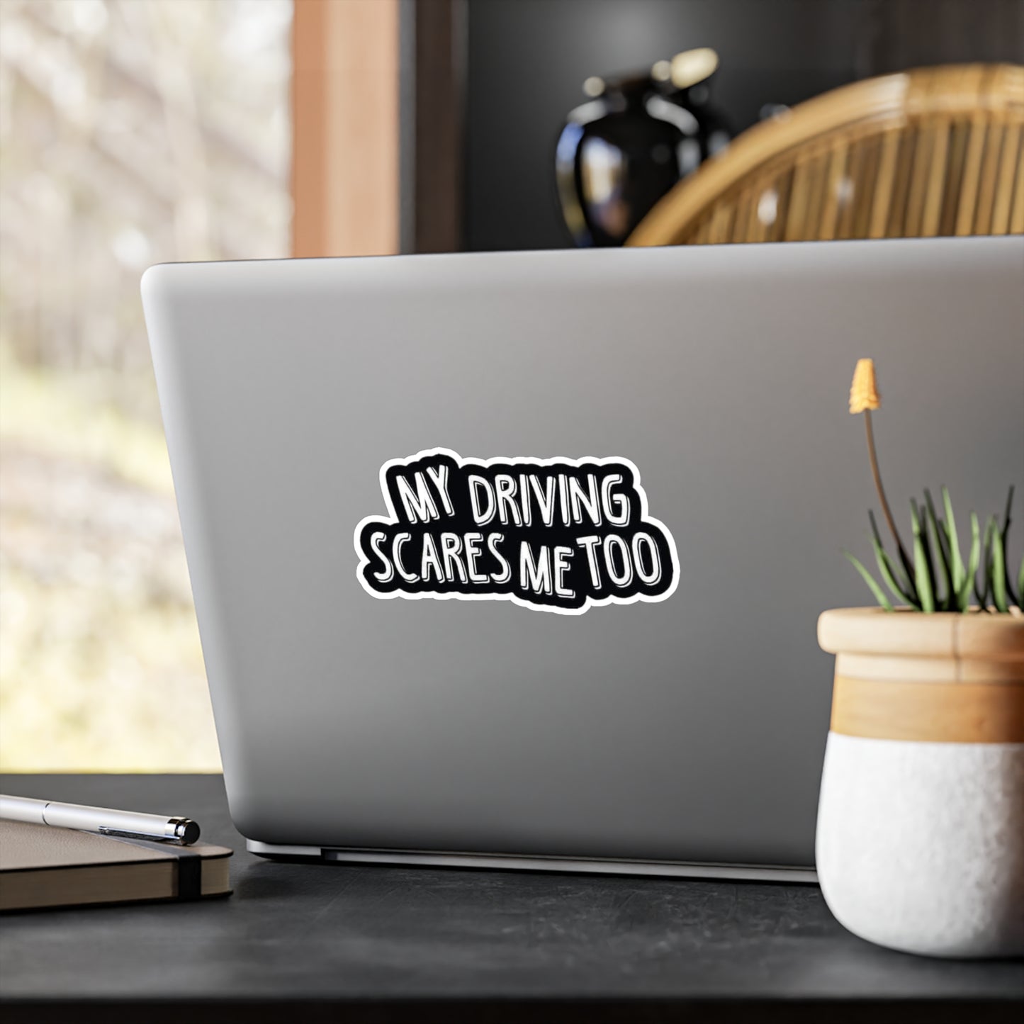 My Driving Scares Me Too Vinyl Decals