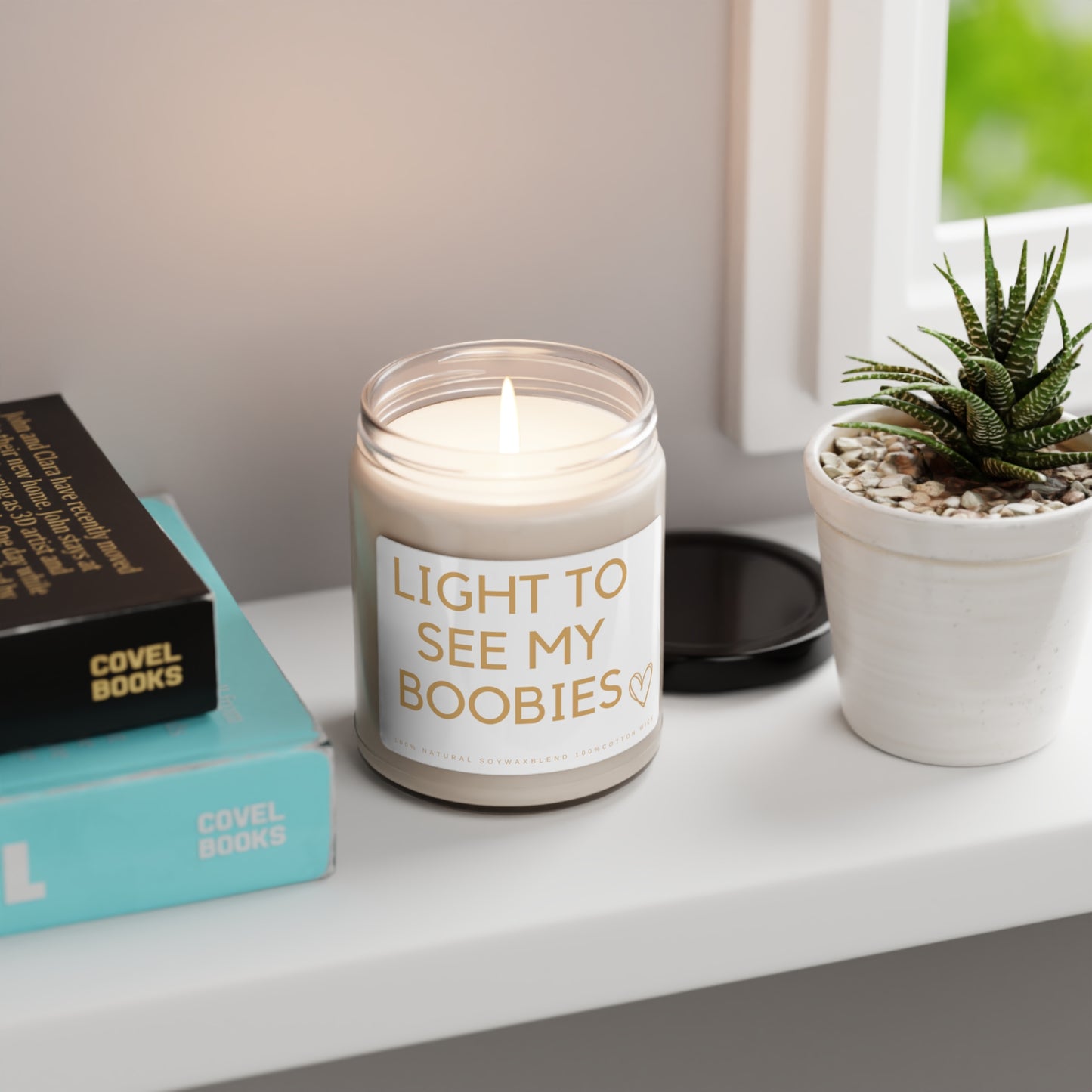 Light To See My Boobies Scented Soy Candle