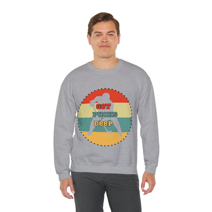 Get Pucks Deep Hockey Sweatshirt