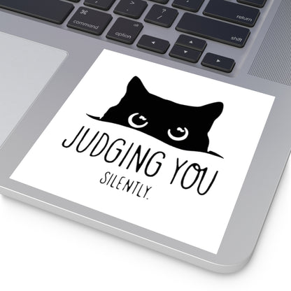 Judging You Silently Square Sticker