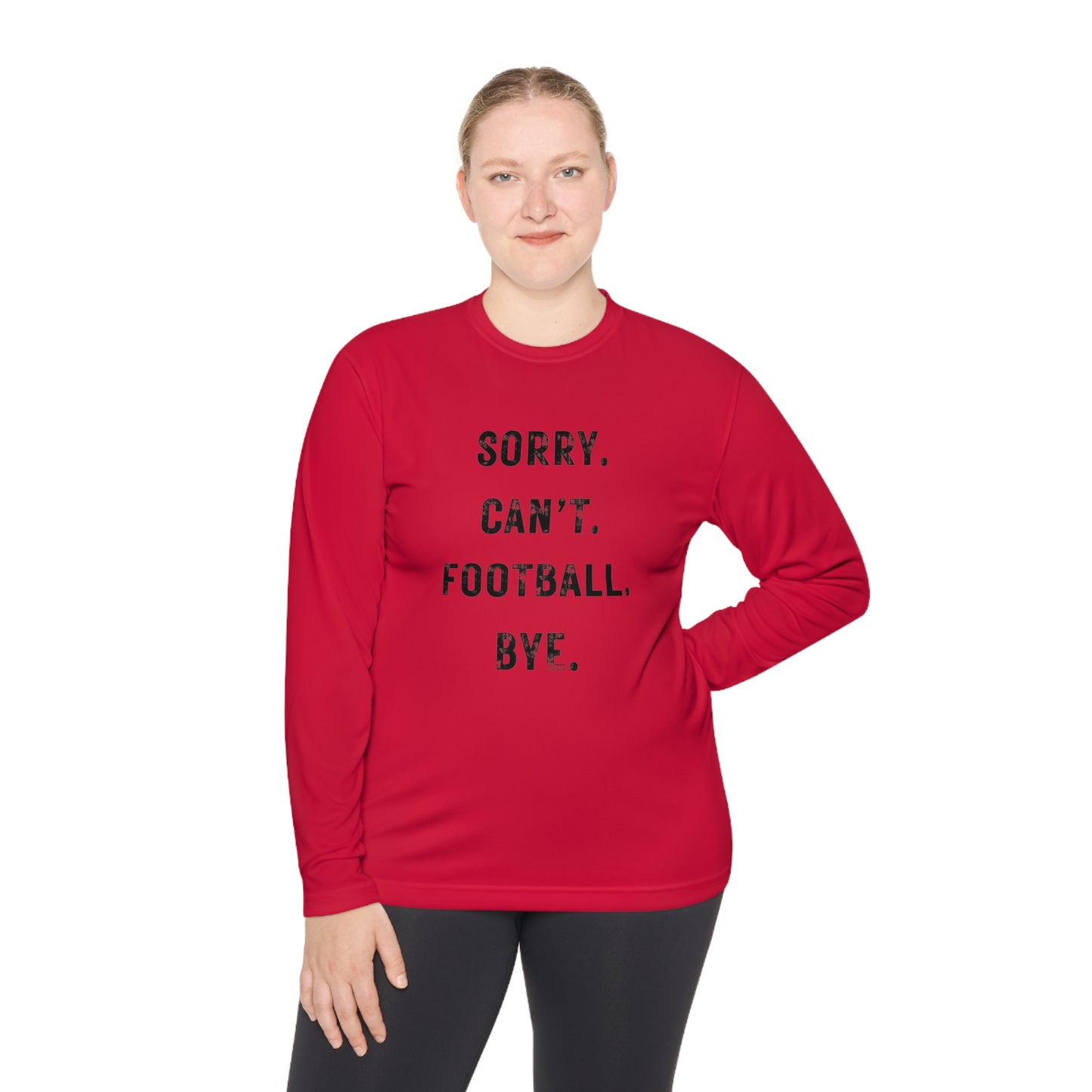 Sorry Can't Football Long Sleeve Tee