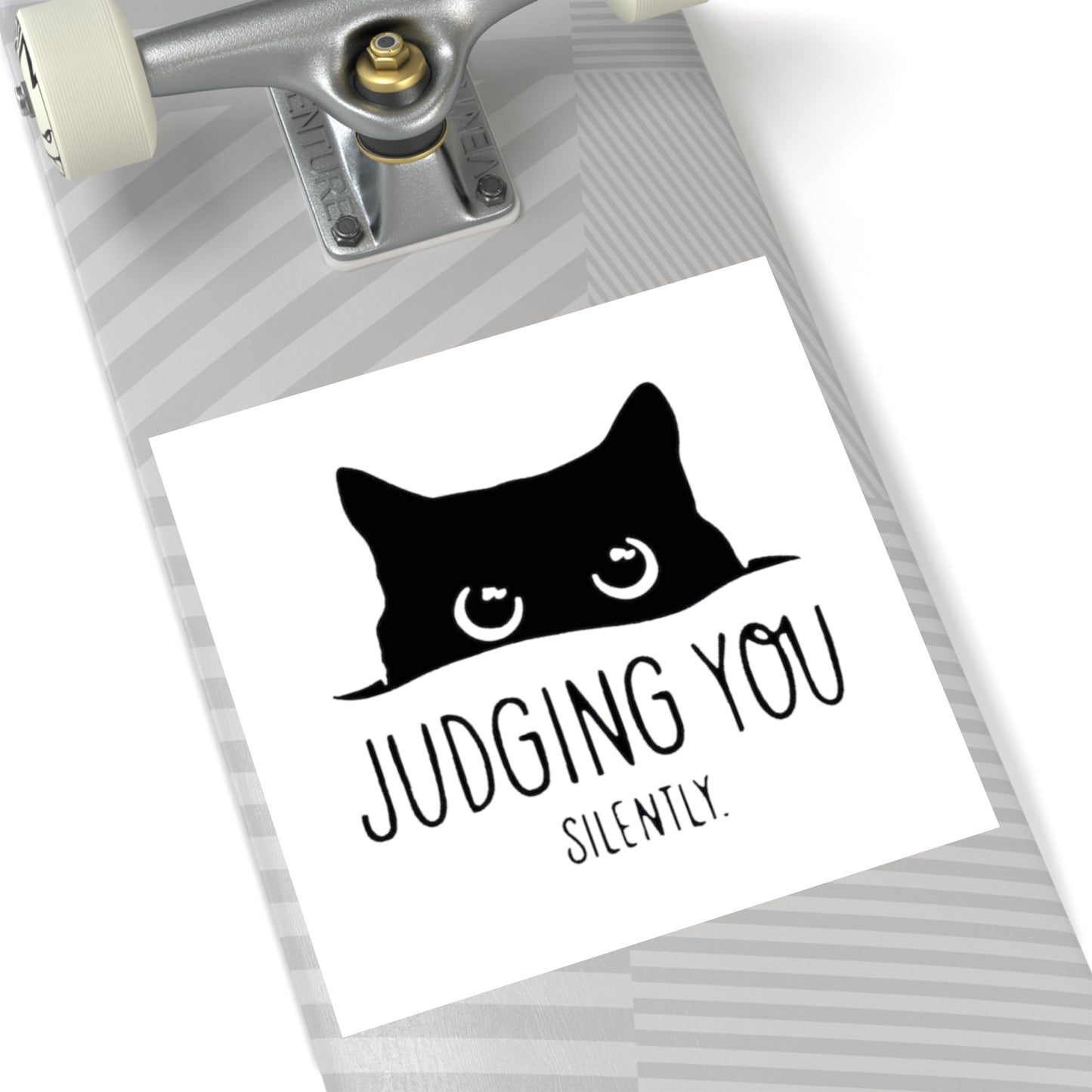 Judging You Silently Square Sticker