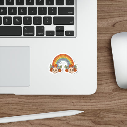 Retro Rainbow Die-Cut Sticker