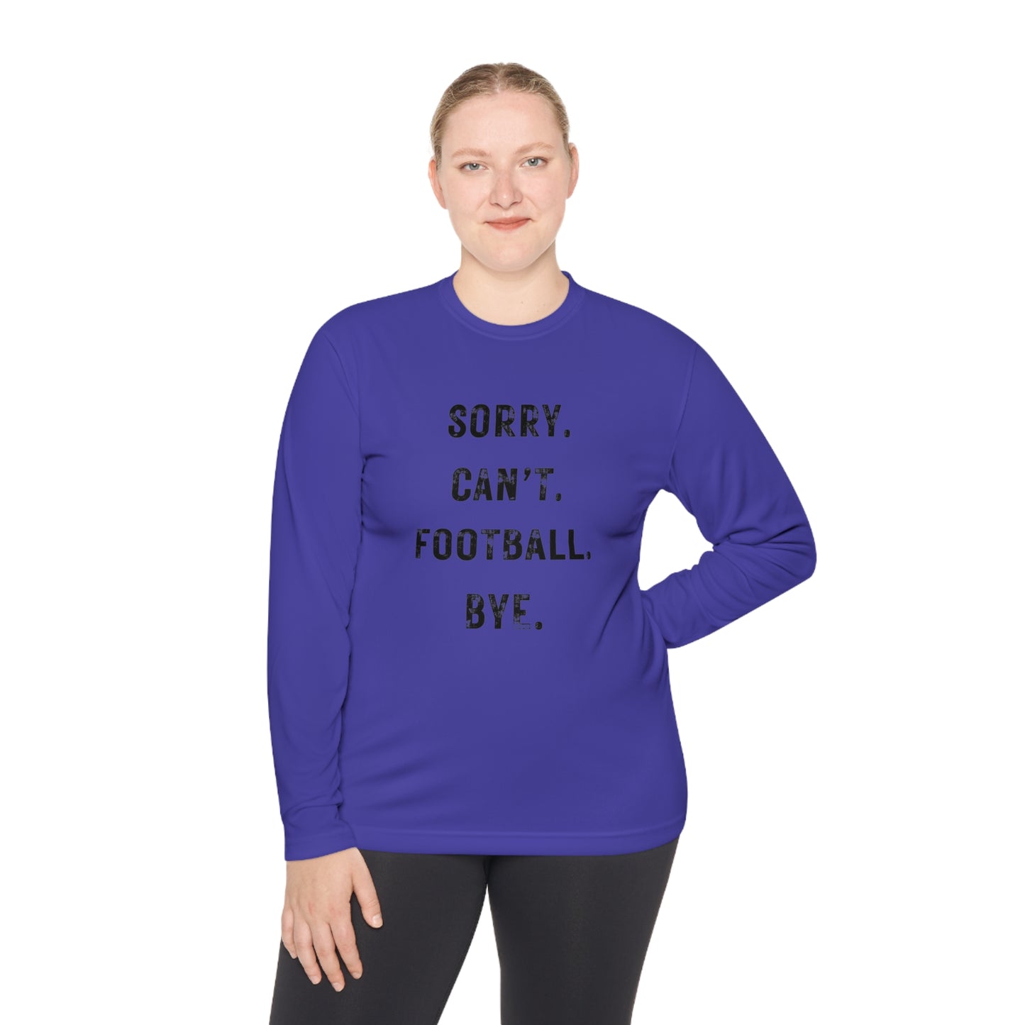 Sorry Can't Football Long Sleeve Tee