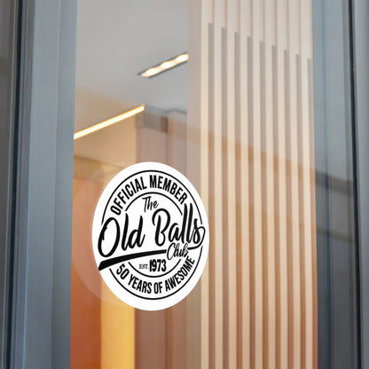 Official Member of Old Balls Club Vinyl Sticker