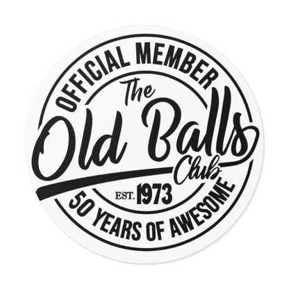 Official Member of Old Balls Club Vinyl Sticker