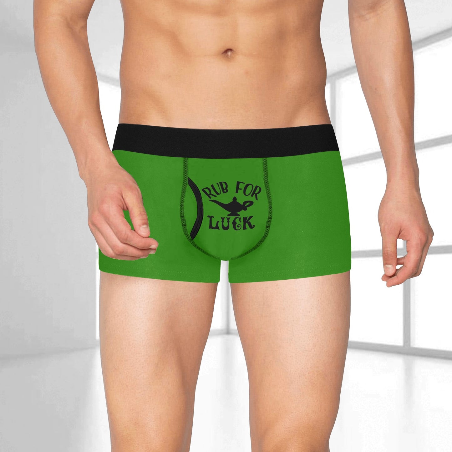 Rub For Luck Men's Boxer Briefs with Fly